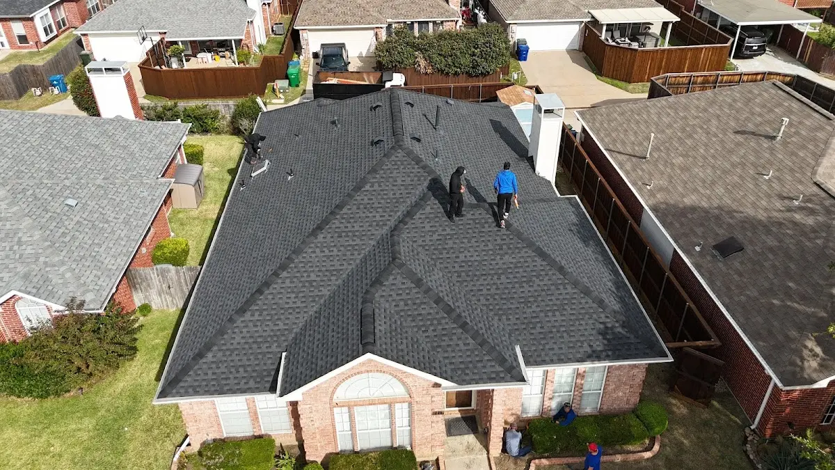 Slate & Tile Roof Repair work in progress on a East San Gabriel property